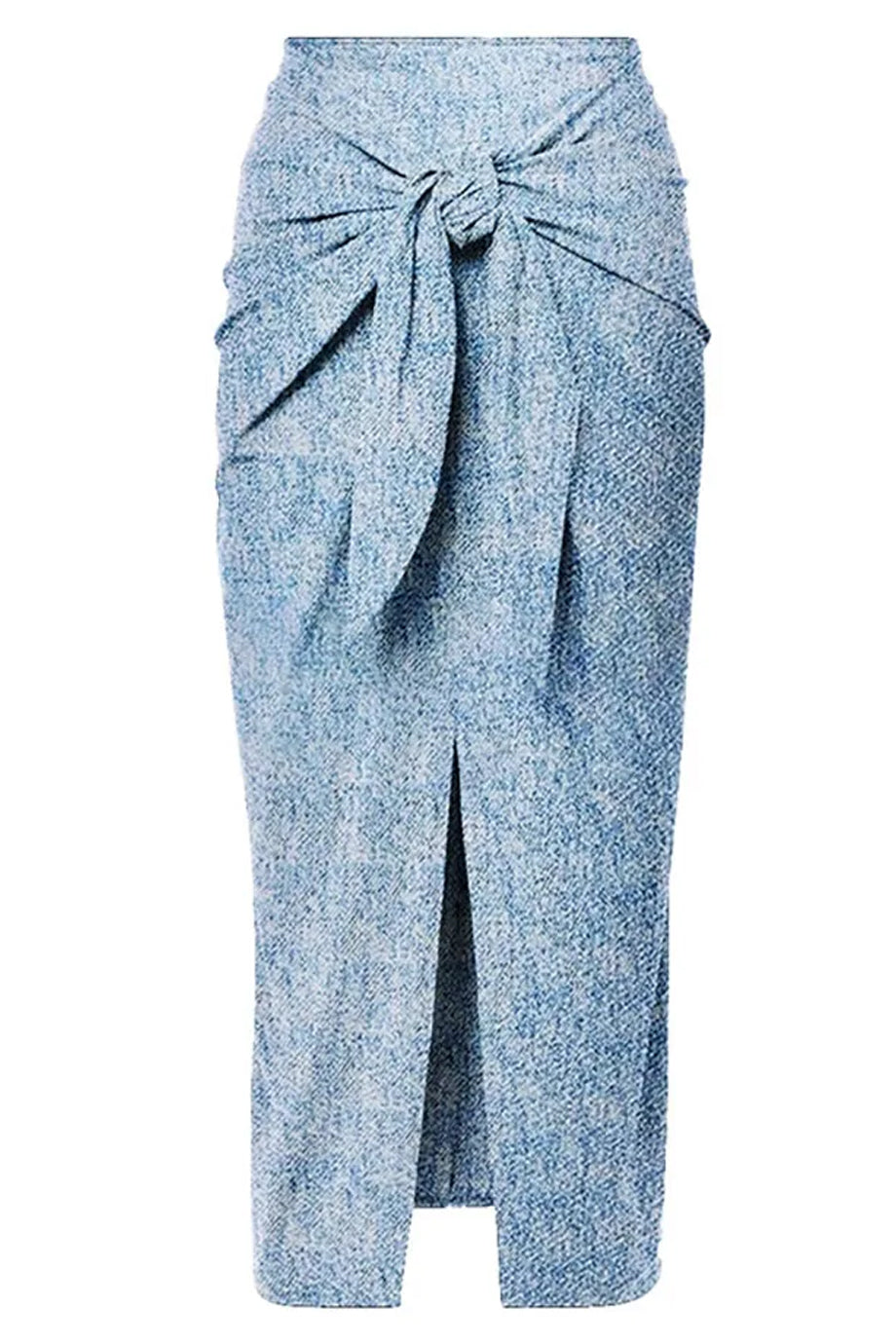 Cirelle Γαλάζιο Denim Ολόσωμο Μαγιό και Παρεό Σετ | Μαγιό - Ολόσωμα - Swimwear One Piece | Cirelle One-Piece Denim Light Blue Swimsuit with Sarong Set