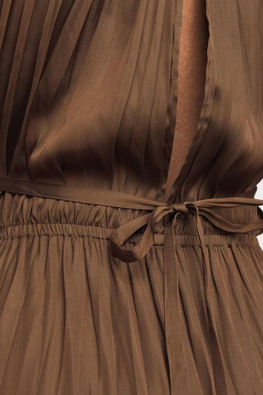 Valerisse Σατέν Πλισέ Φόρεμα | Γυναικεία Φορέματα - Evening dresses| Valerisse Satin Pleated Dress