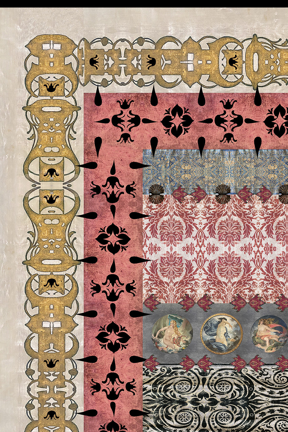 Fort Πολύχρωμο Εμπριμέ Φουλάρι F-FORT - Alexandra Tsoukala | Φουλάρια Scarves | Fort Multicolor Printed Silk Scarf F-FORT
