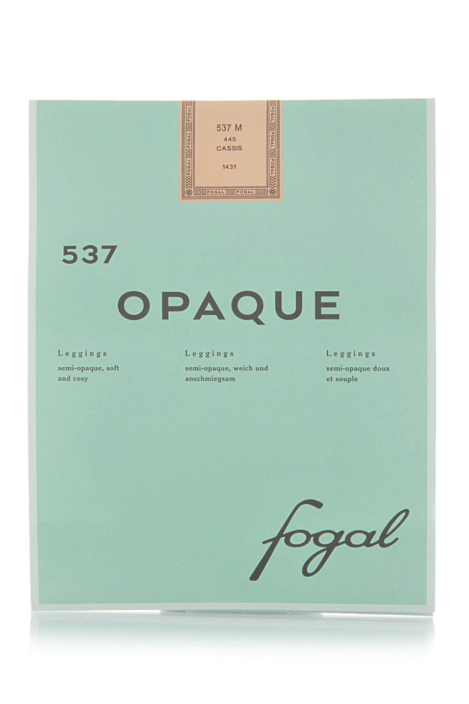 FOGAL 537 Μαύρο Ημιδιάφανο Κολάν
