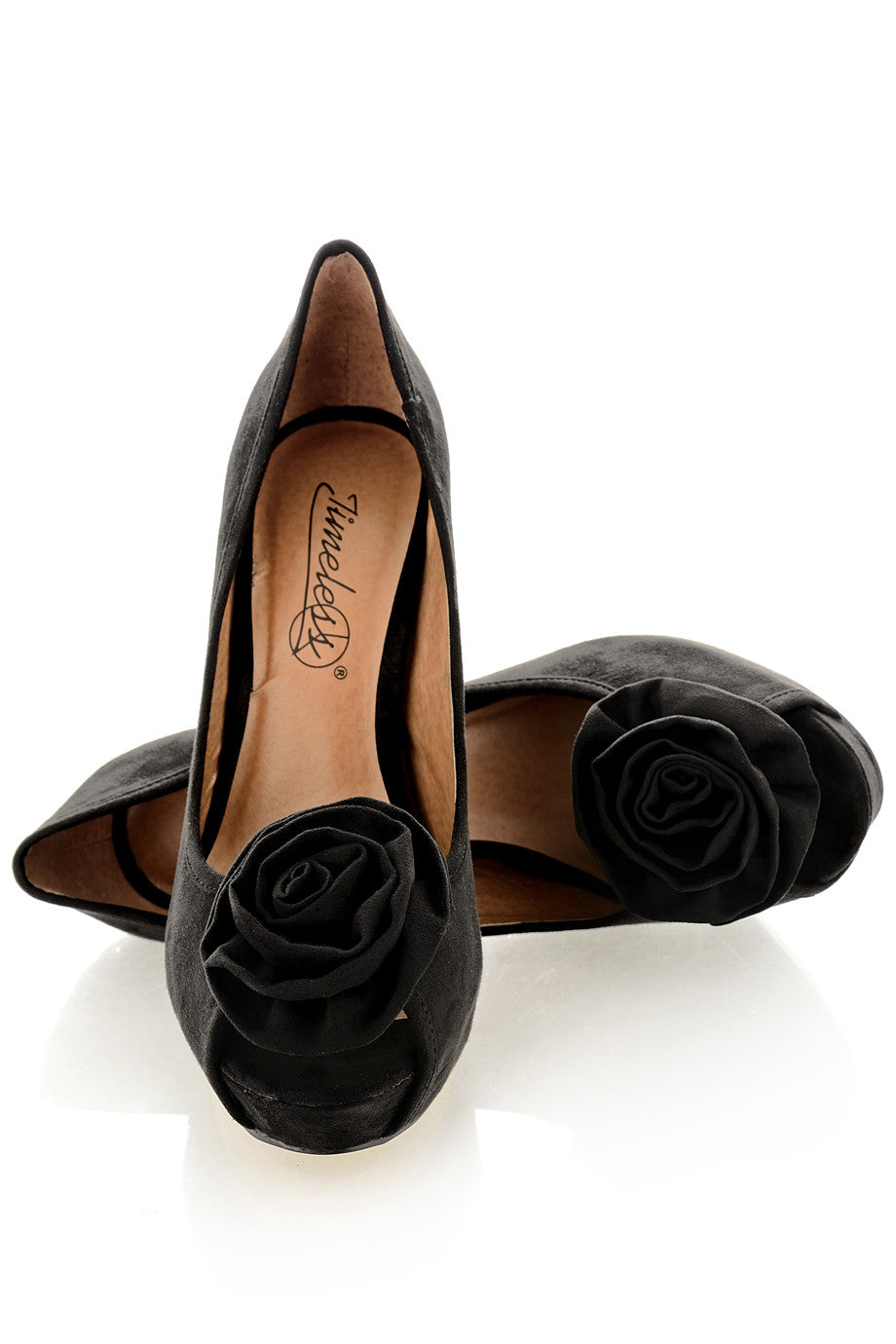 Μαύρες Peep Toes Γόβες | Γυναικεία Παπούτσια