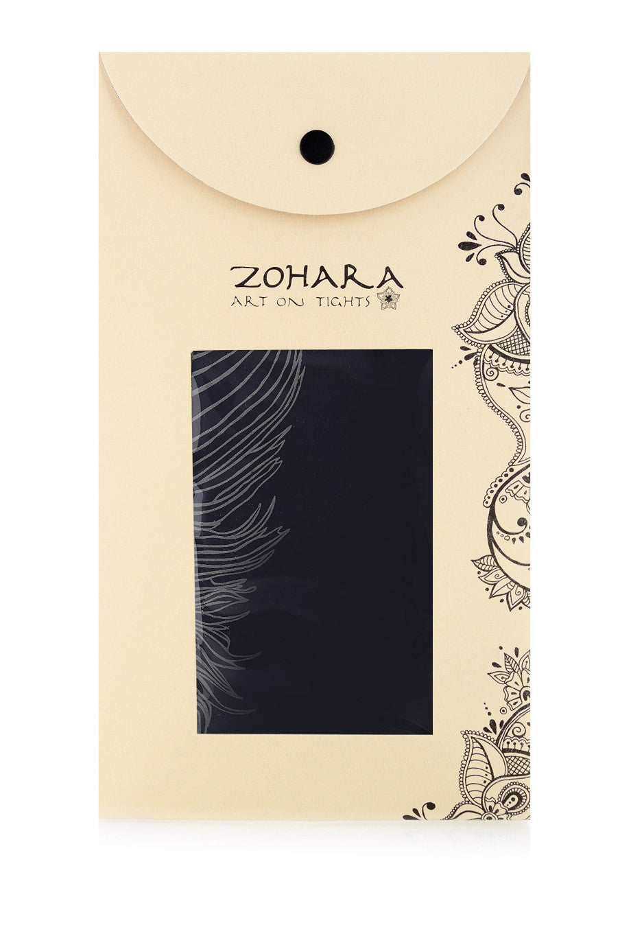 ZOHARA FEATHER Σκούρο Μπλε Καλσόν με Σχέδια