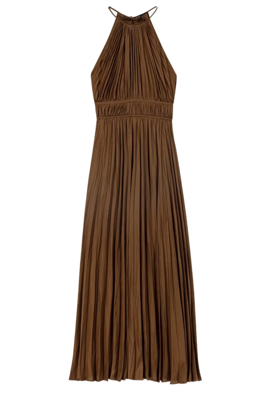 Valerisse Σατέν Πλισέ Φόρεμα | Γυναικεία Φορέματα - Evening dresses| Valerisse Satin Pleated Dress