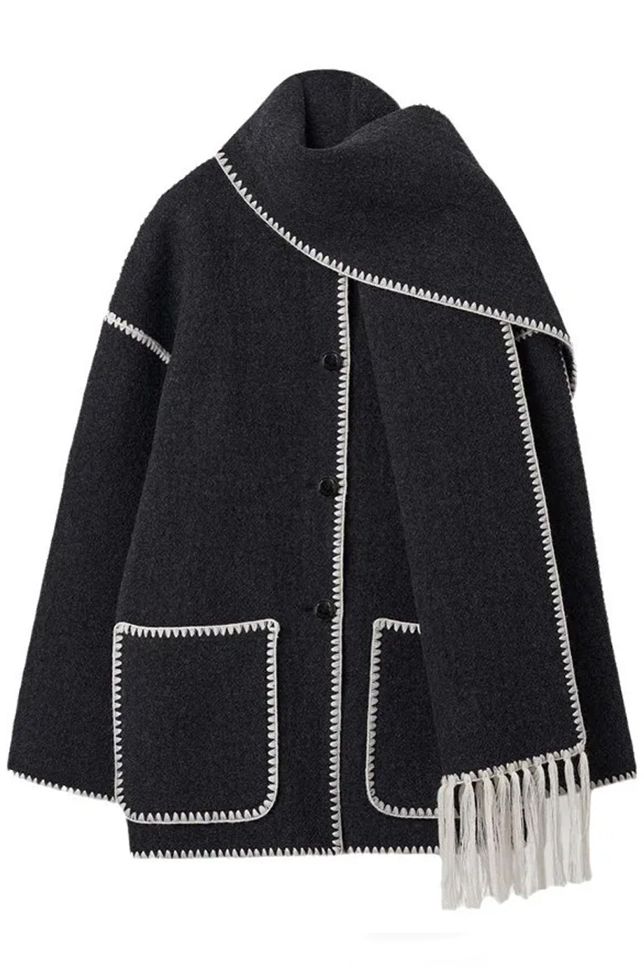 Clairmont Πανωφόρι με Κασκόλ | Πανωφόρια Cardigans | Clairmont Cardigan with Scarf
