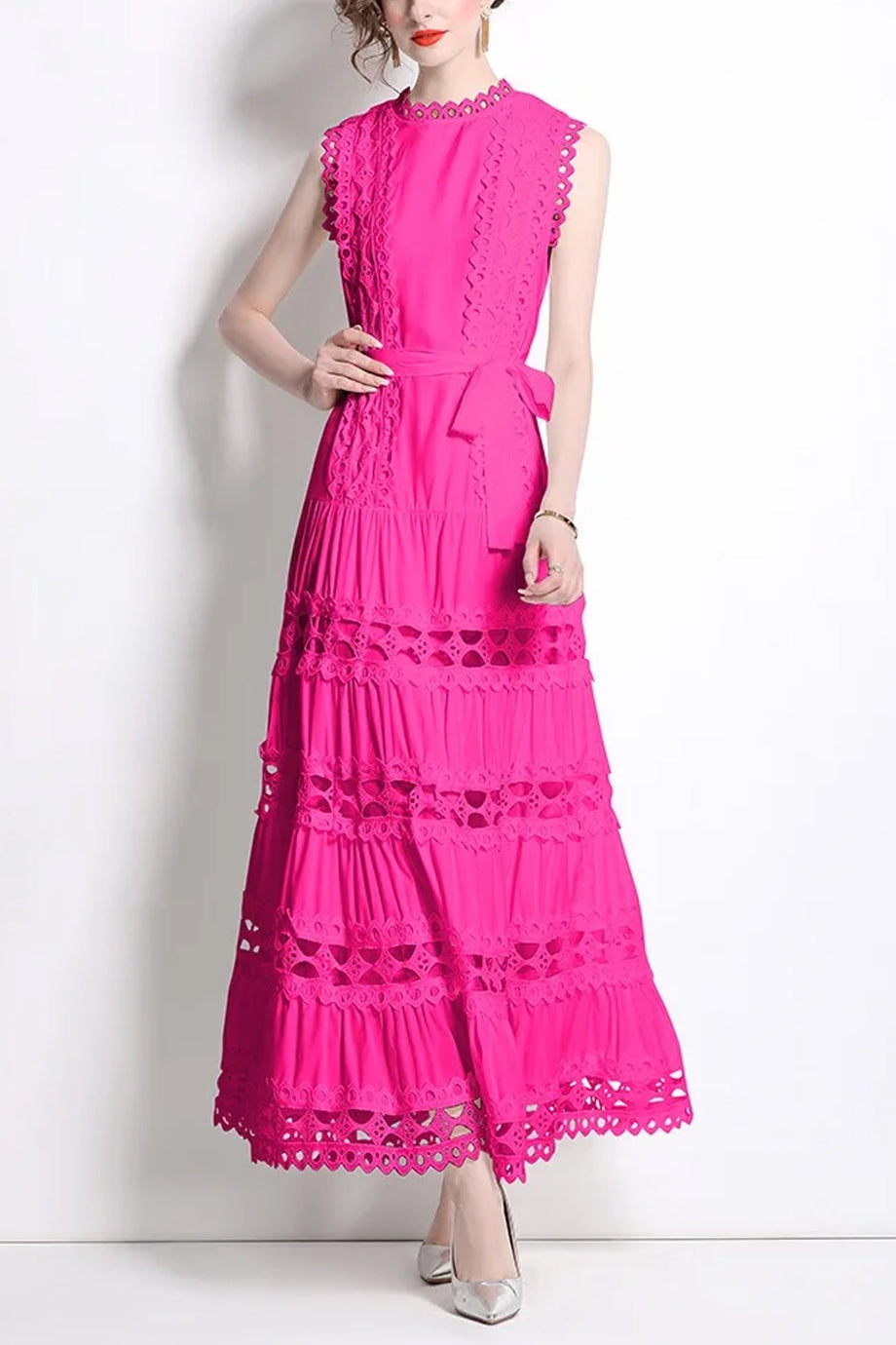 Eviade Μακρύ Φόρεμα με Βολάν | Φορέματα - Dresses | Eviade Long Ruffled Dress