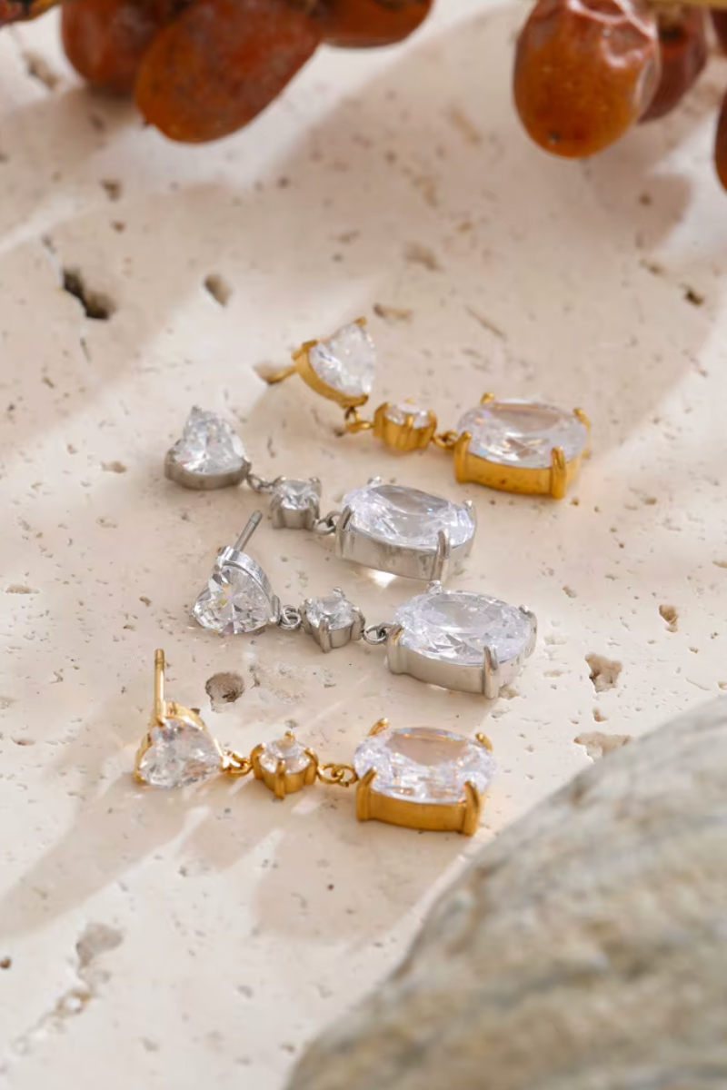 Eliane Σκουλαρίκια με Κρύσταλλα  | Σκουλαρίκια - Earrings | Eliane Crystal Earrings