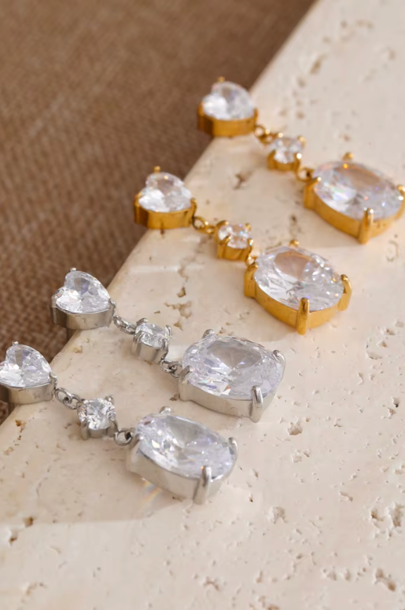 Eliane Σκουλαρίκια με Κρύσταλλα  | Σκουλαρίκια - Earrings | Eliane Crystal Earrings