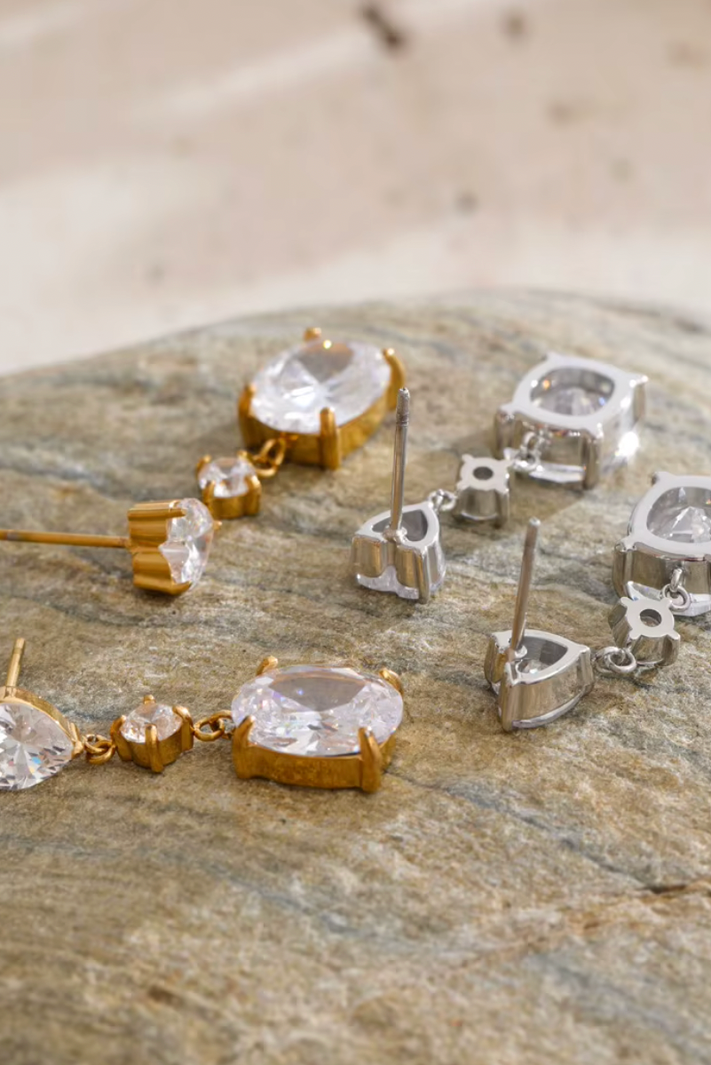 Eliane Σκουλαρίκια με Κρύσταλλα  | Σκουλαρίκια - Earrings | Eliane Crystal Earrings