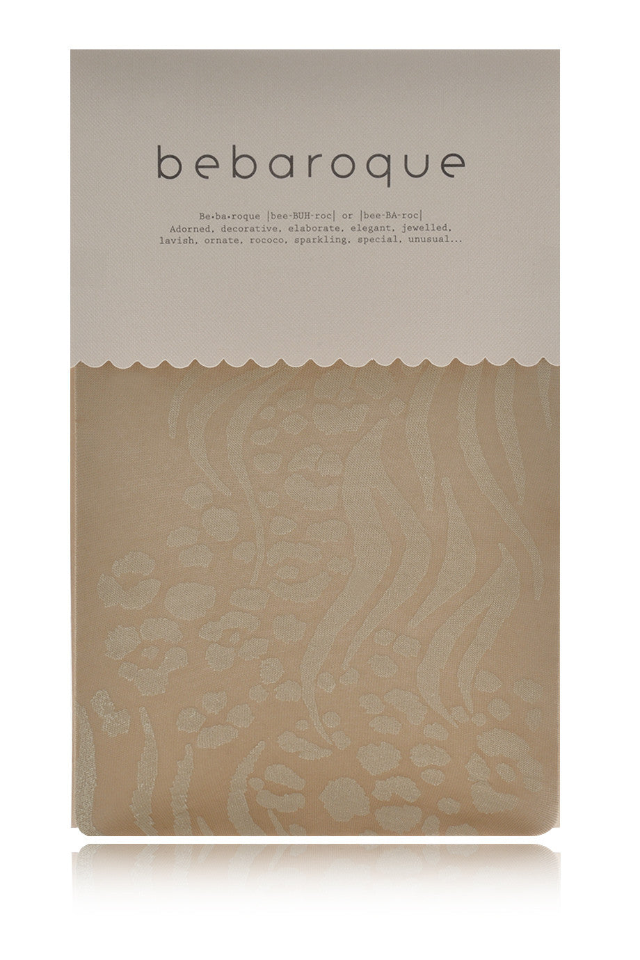 BEBAROQUE ZHORA Μπεζ Καλσόν με Λεοπάρ Τύπωμα