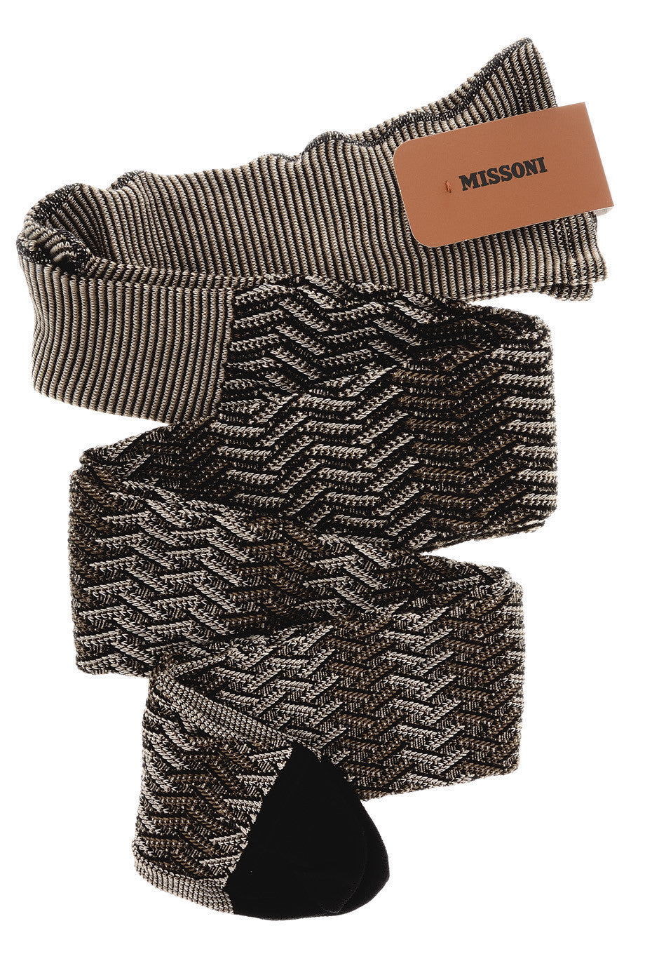 MISSONI WOOL BLEND Καφέ Μάλλινο Ριγέ Kαλσόν